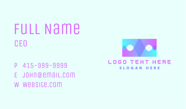 Business Startup Wave Business Card Design Image Preview
