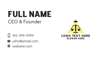 Justice Scale Lamp  Business Card Image Preview