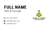Justice Scale Lamp  Business Card Image Preview