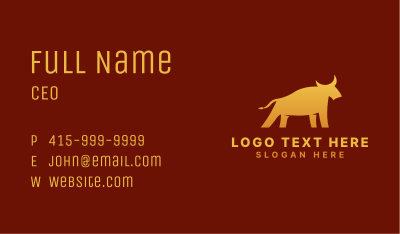 Gradient Bull Agency Business Card Image Preview