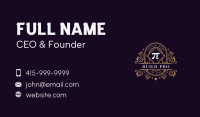 Elegant Pi Symbol Ornament Business Card Image Preview