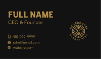 Tech Crypto Letter C Business Card Image Preview