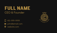 Tech Crypto Letter C Business Card Image Preview