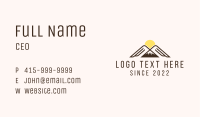 Sun Mountain Climbing  Business Card Image Preview