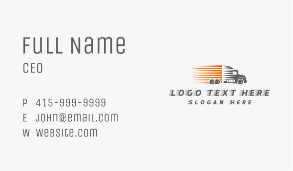 Express Freight Trucking  Business Card Design Image Preview