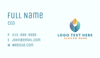 Gradient Heating Cooling Business Card Image Preview