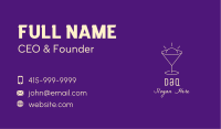 Yellow Cocktail Bulb Business Card Image Preview