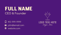 Yellow Cocktail Bulb Business Card Image Preview