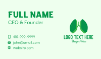 Green Lung Doctor Business Card Image Preview