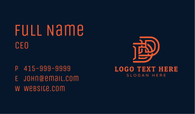 Apparel Store Letter DD Business Card Image Preview