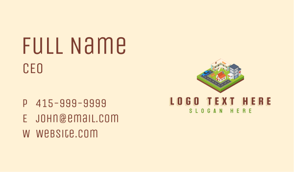Urban Town Village Business Card Design Image Preview