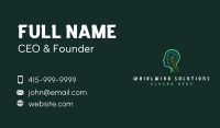 Head Tree Leaves Business Card Design