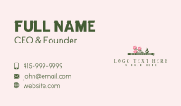 Dainty Floral Flute Business Card Image Preview
