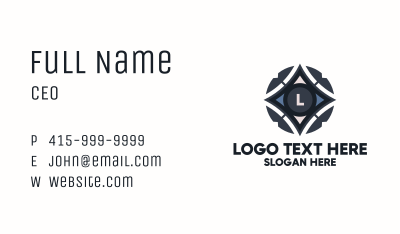 Sci Fi Star Lettermark Business Card Image Preview