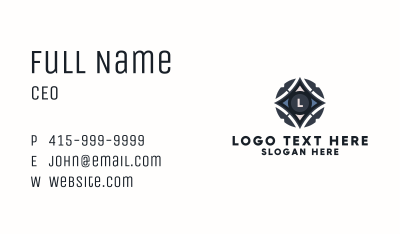 Sci Fi Star Lettermark Business Card Image Preview