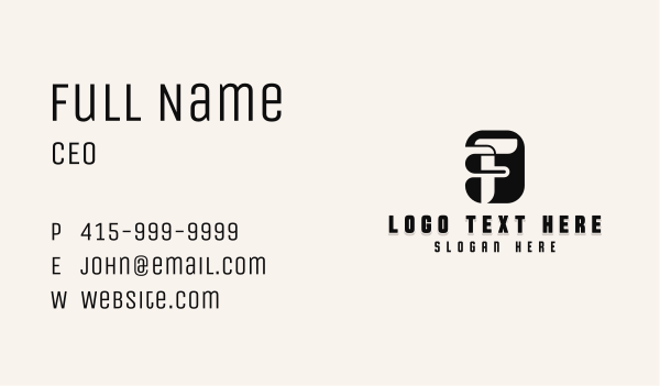 Business Brand Letter F Business Card Design Image Preview