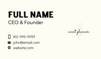 Tulip Floral Feminine Wordmark Business Card Image Preview