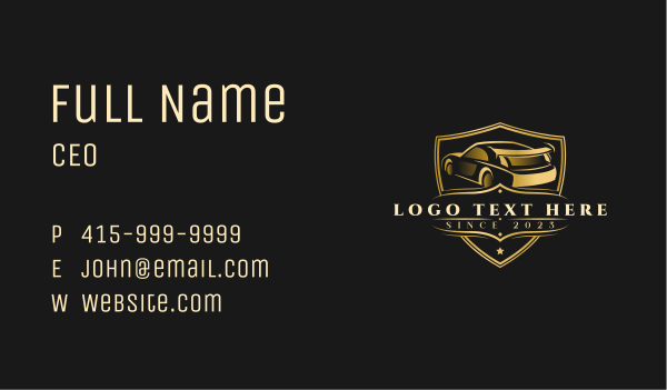 Luxury Car Dealership Business Card Design Image Preview