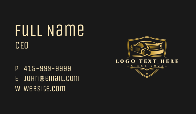 Luxury Car Dealership Business Card Image Preview