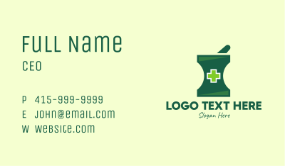 Green Cross Healing Business Card Image Preview