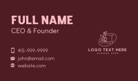 Flower Cotton Pillow Business Card Preview