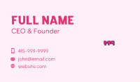 Cute Fun Wordmark Business Card Image Preview