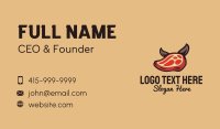 Pork Steak Dog Business Card Design