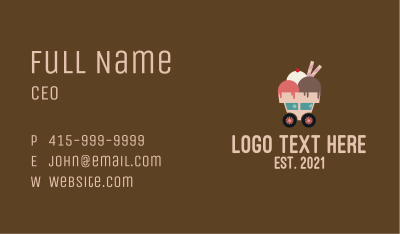 Ice Cream Cart  Business Card Image Preview
