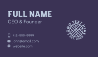 Artisanal Jute Textile Business Card Image Preview