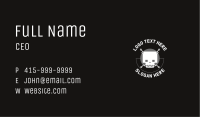 White Circuit Skull Business Card Image Preview