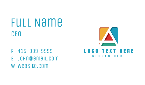 Business Generic Letter A Business Card Design Image Preview