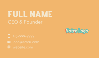 Playful Business Wordmark Business Card Image Preview