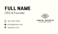 Black Retro Eye Business Card Image Preview