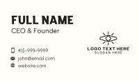 Black Retro Eye Business Card Design