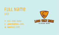 Orange Tiger Shield Business Card Image Preview