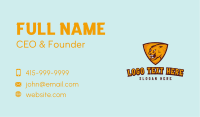 Orange Tiger Shield Business Card Image Preview