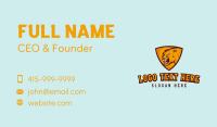 Orange Tiger Shield Business Card Design