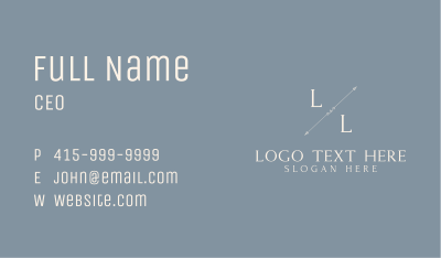 Feminine Luxury Elegant Letter Business Card Image Preview