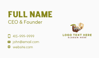 Zambia Wildlife Map Business Card Image Preview