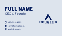 Mountain Summit Letter A Business Card Image Preview