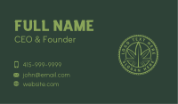 Cannabis Plant Drug Business Card Image Preview