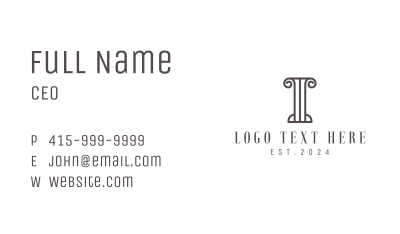  Column Consultant Firm Business Card Image Preview