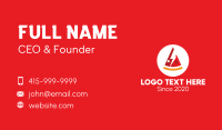Electric Pizza Restaurant Business Card Image Preview