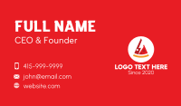 Electric Pizza Restaurant Business Card Design