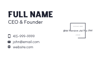 Beauty Cursive Lifestyle Business Card Image Preview