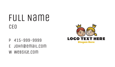 Kids Playhouse Character Business Card Image Preview
