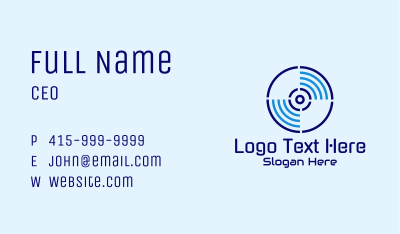 Disc Streaming Signal Business Card