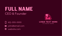 Pink Graffiti Letter L Business Card Image Preview