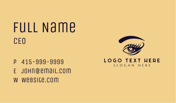 Beauty Eyelash Makeup Business Card Design Image Preview