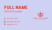 Cool Red Robot Business Card Design